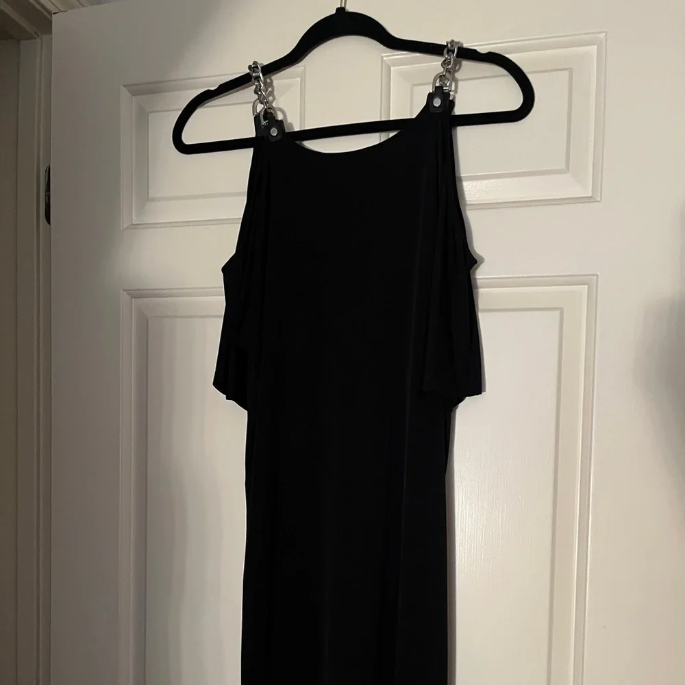 Michael Kors Black Cold Shoulder Dress S